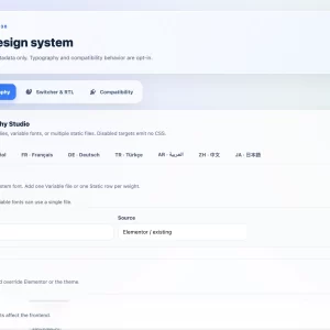Per-language typography settings in WordPress